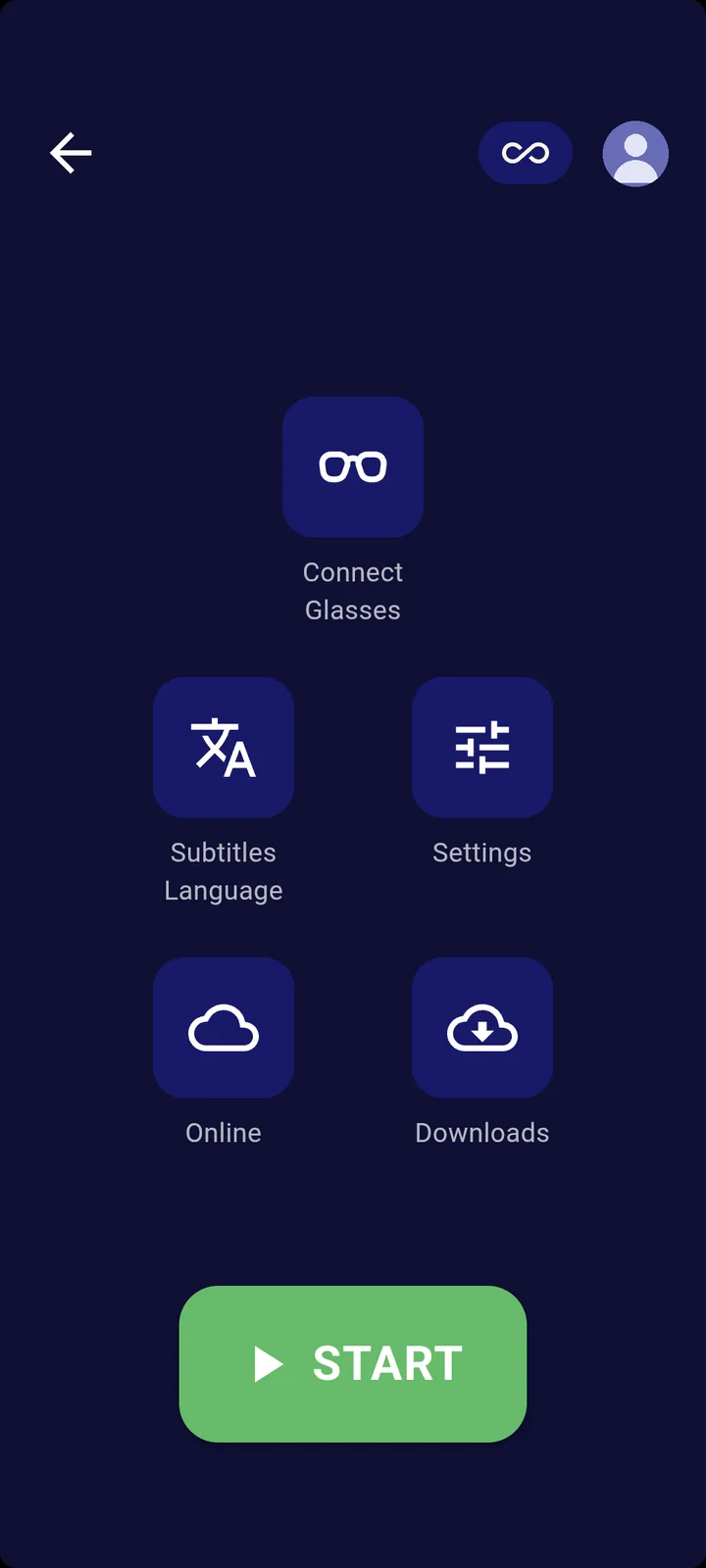 The basic mode screen