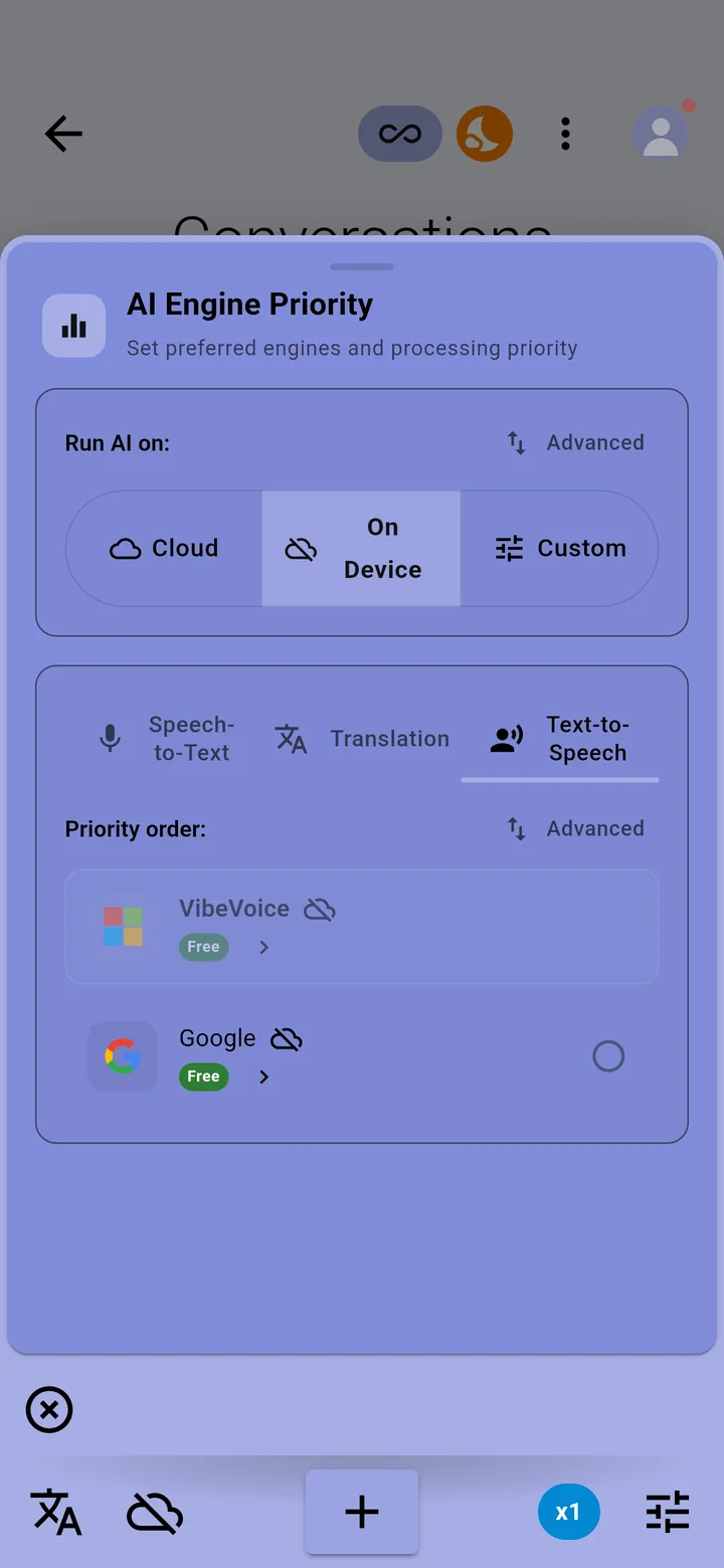 Text-to-Speech on the phone: Google, free