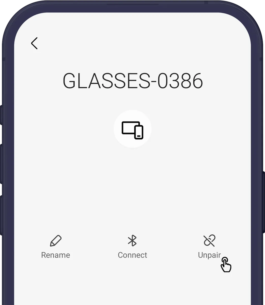 Unpair on Android