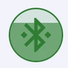 Green Bluetooth icon