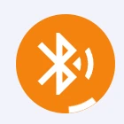 Amber Bluetooth icon