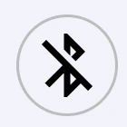Bluetooth icon, crossed out
