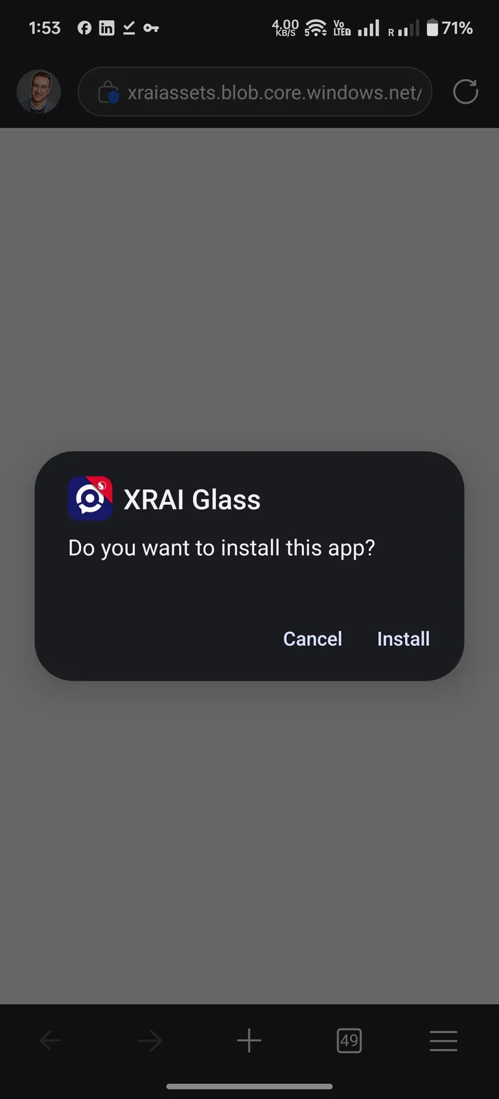 Do you want to install this app?