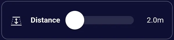 The Distance slider