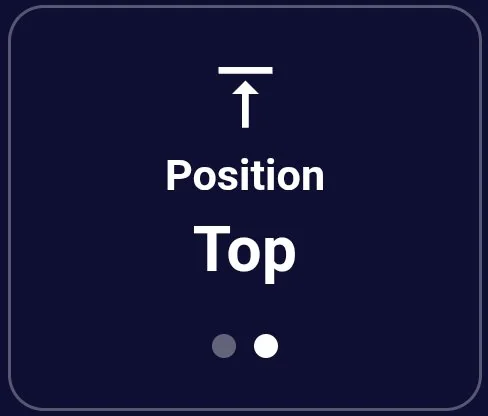 The Position tile at Top